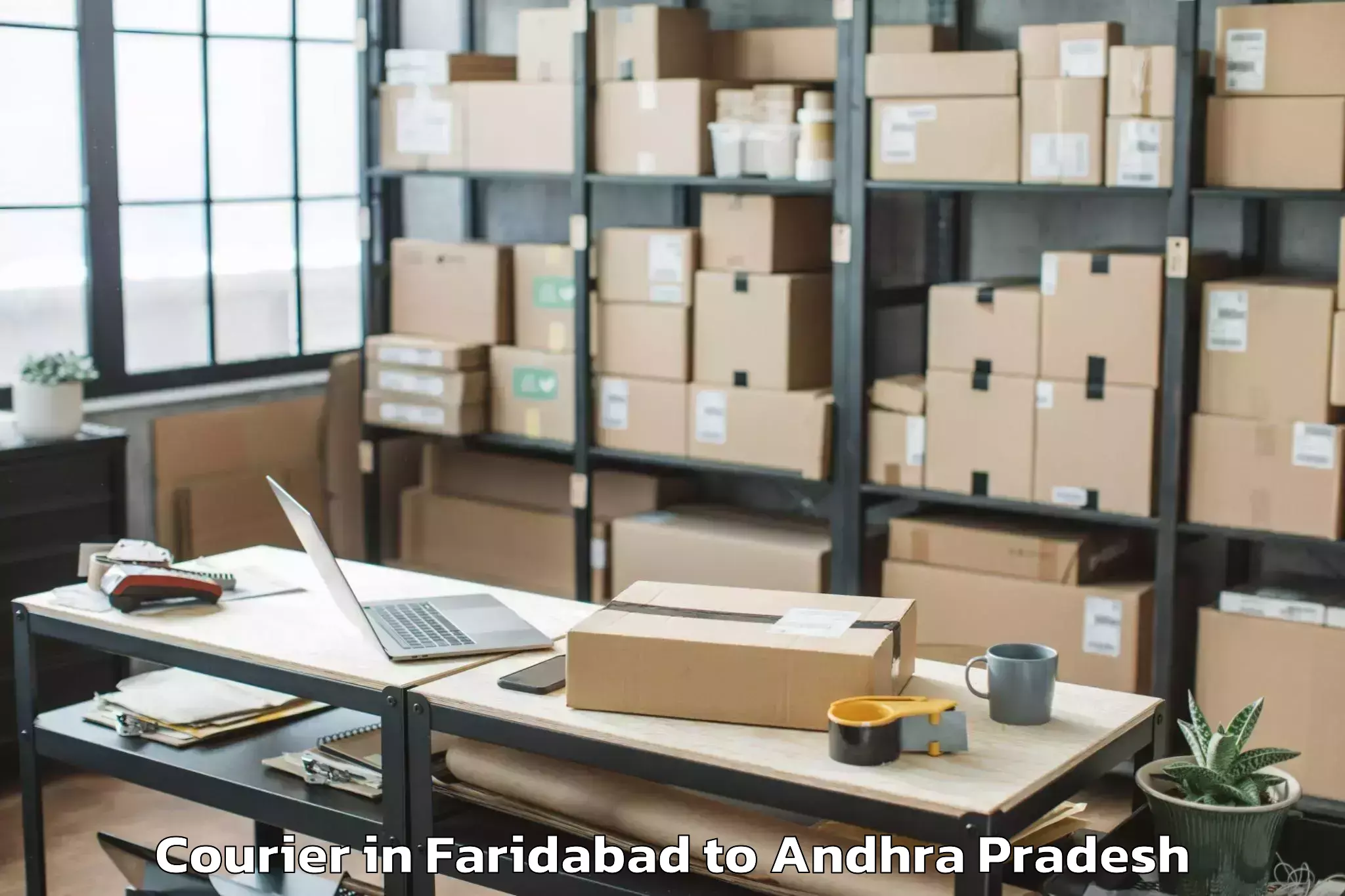 Top Faridabad to Korukollu Courier Available